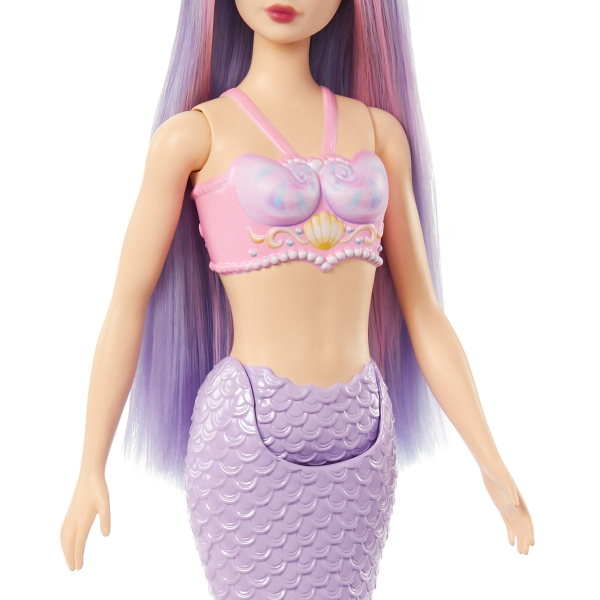 Mermaid Doll with Shell Top and Turquoise Fin