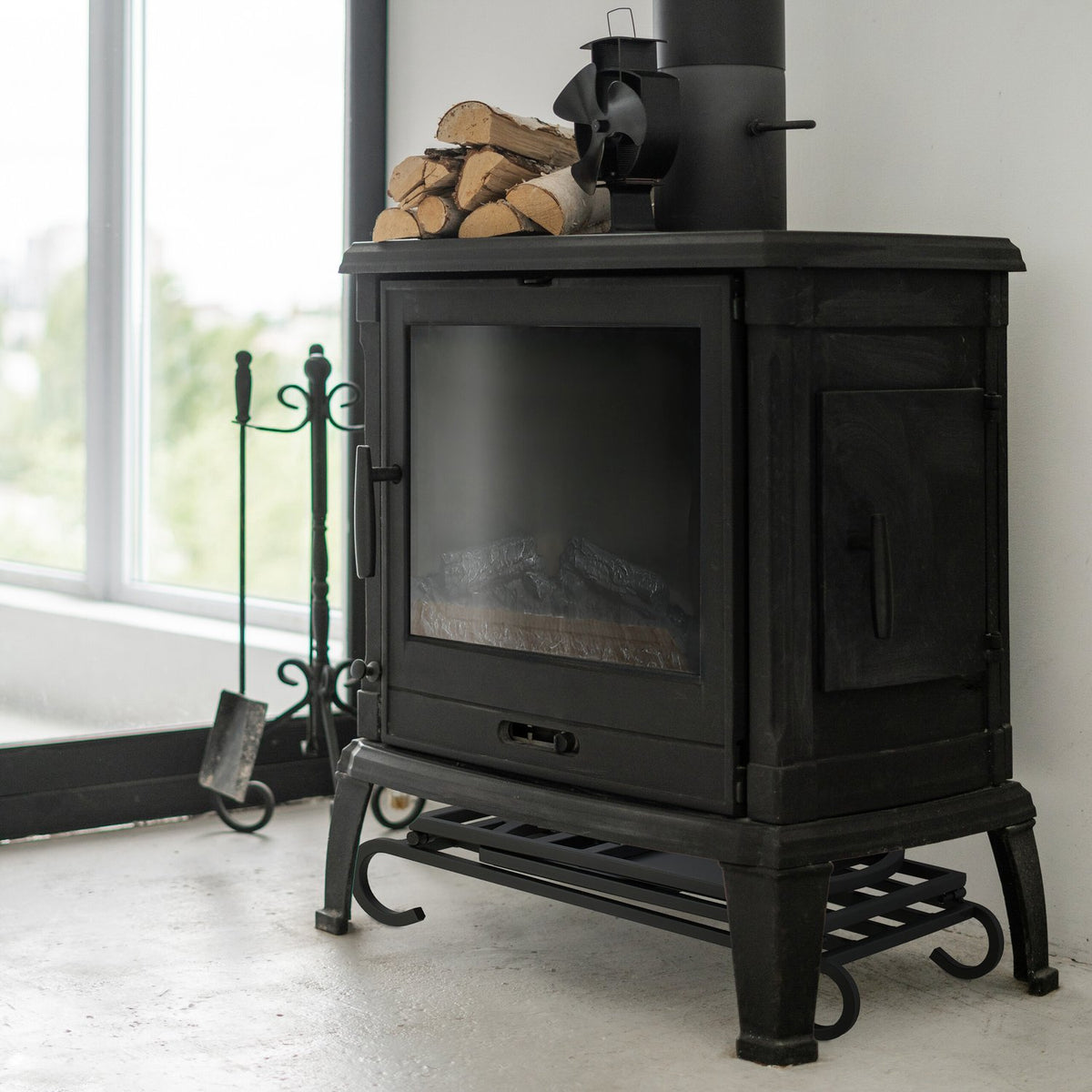 Metal Folding Firewood Basket with Handles
