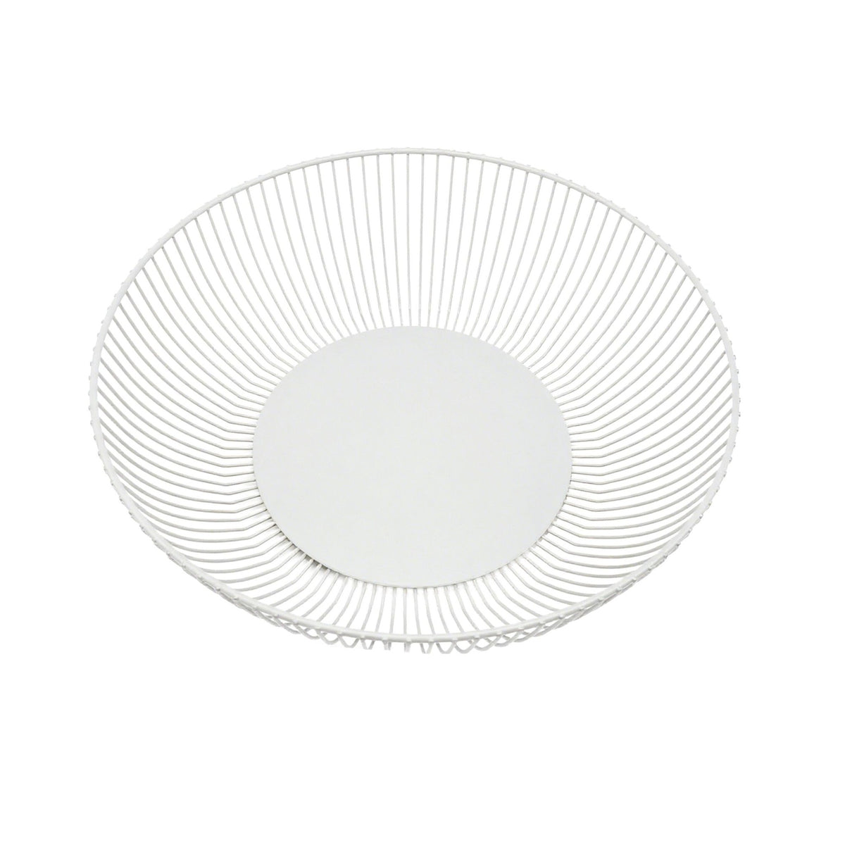 Metal Fruit Bowl, Lattice Design, Semi-Spherical Shape