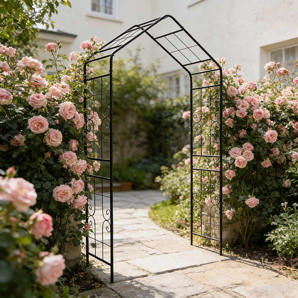 Metal Garden Arch Trellis for Climbing Plants