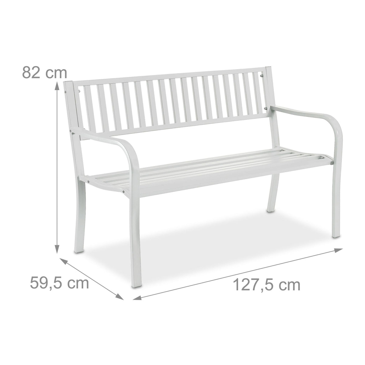 Metal Garden Bench – Decorative Outdoor Seat
