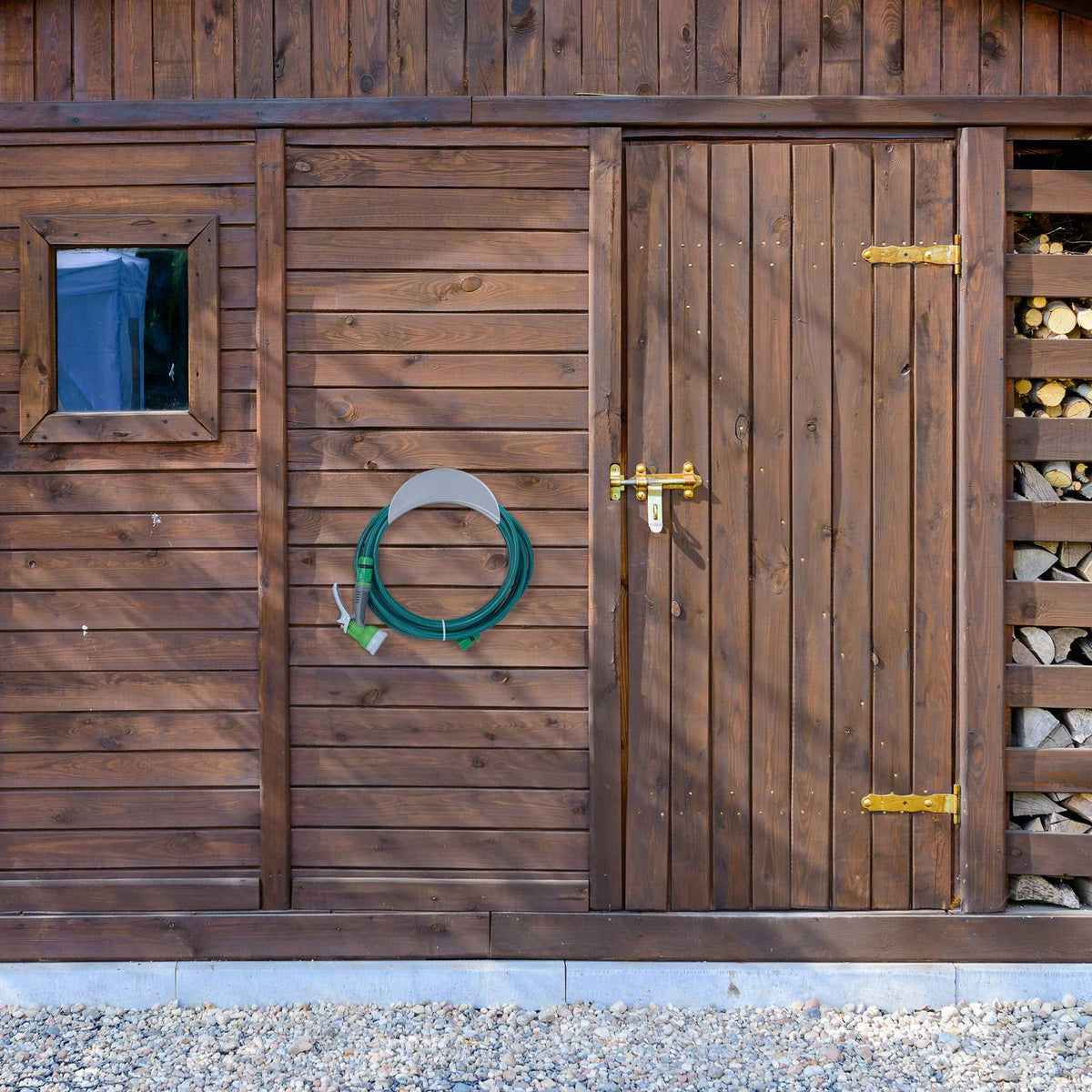 Metal Garden Hose Holders – Set of 2