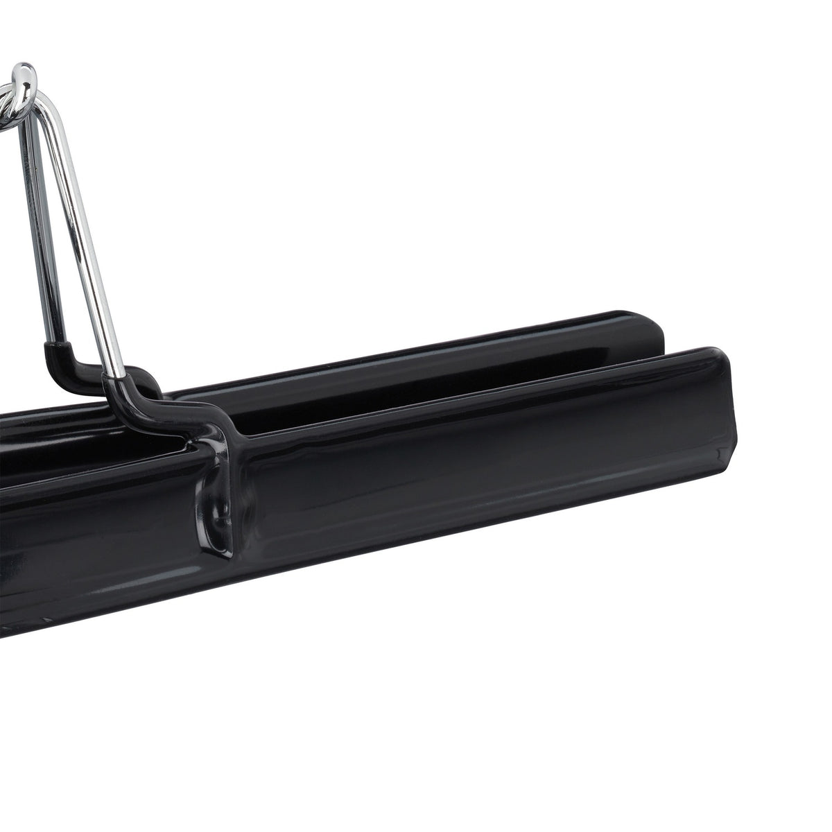 Metal Pants Hangers, Black PVC-Coated Clamp Holders