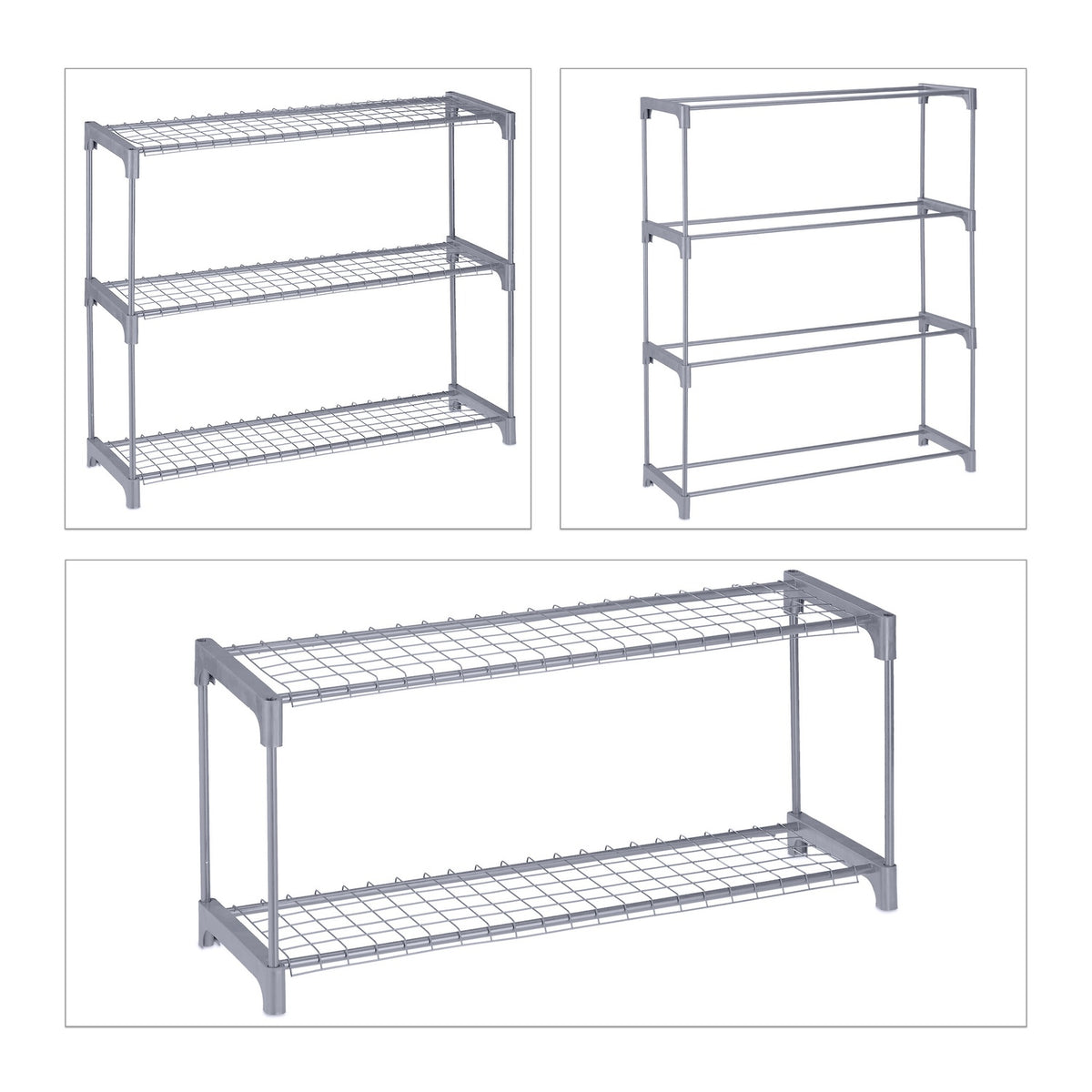Metal Plant Rack with 4 Shelves for Indoor Use
