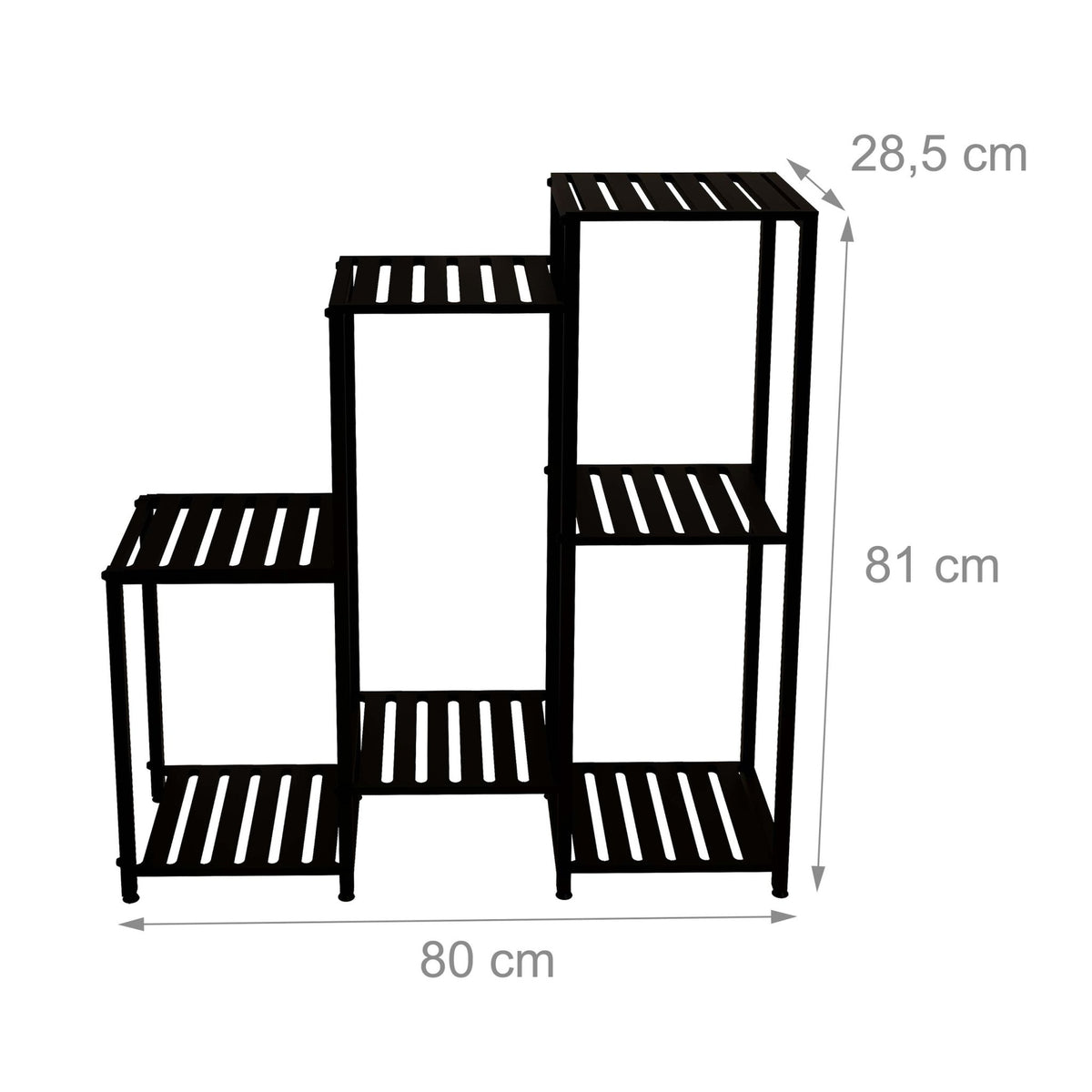 Metal Plant Stand, Multi-Tier, Powder-Coated Steel