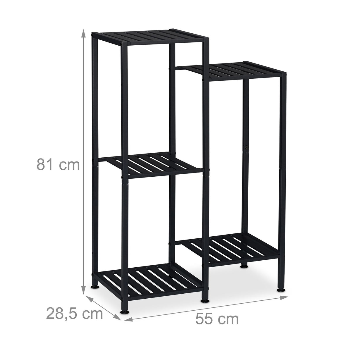 Metal Plant Stand, Multi-Tier, Powder-Coated Steel
