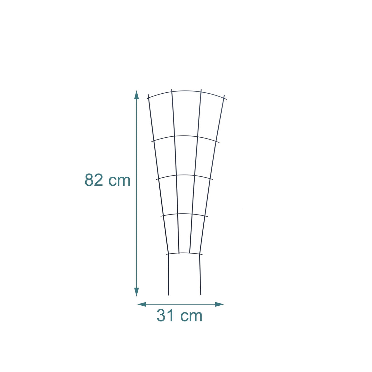 Metal Plant Trellis Set, 4-Pack – Indoor/Outdoor Use
