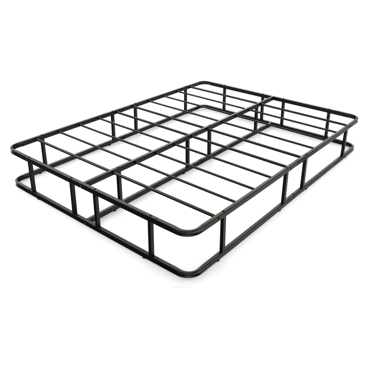 Metal Platform Bed Frame, Black, 200 x 140 x 26 cm