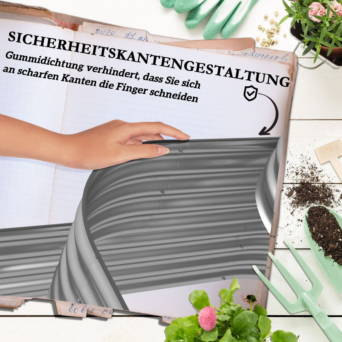 Metal Raised Bed 3 Tier Planter Box Diy Flower Box Herb Bed With Safety Edges Vegetable Bed For Garden Balcony Silver