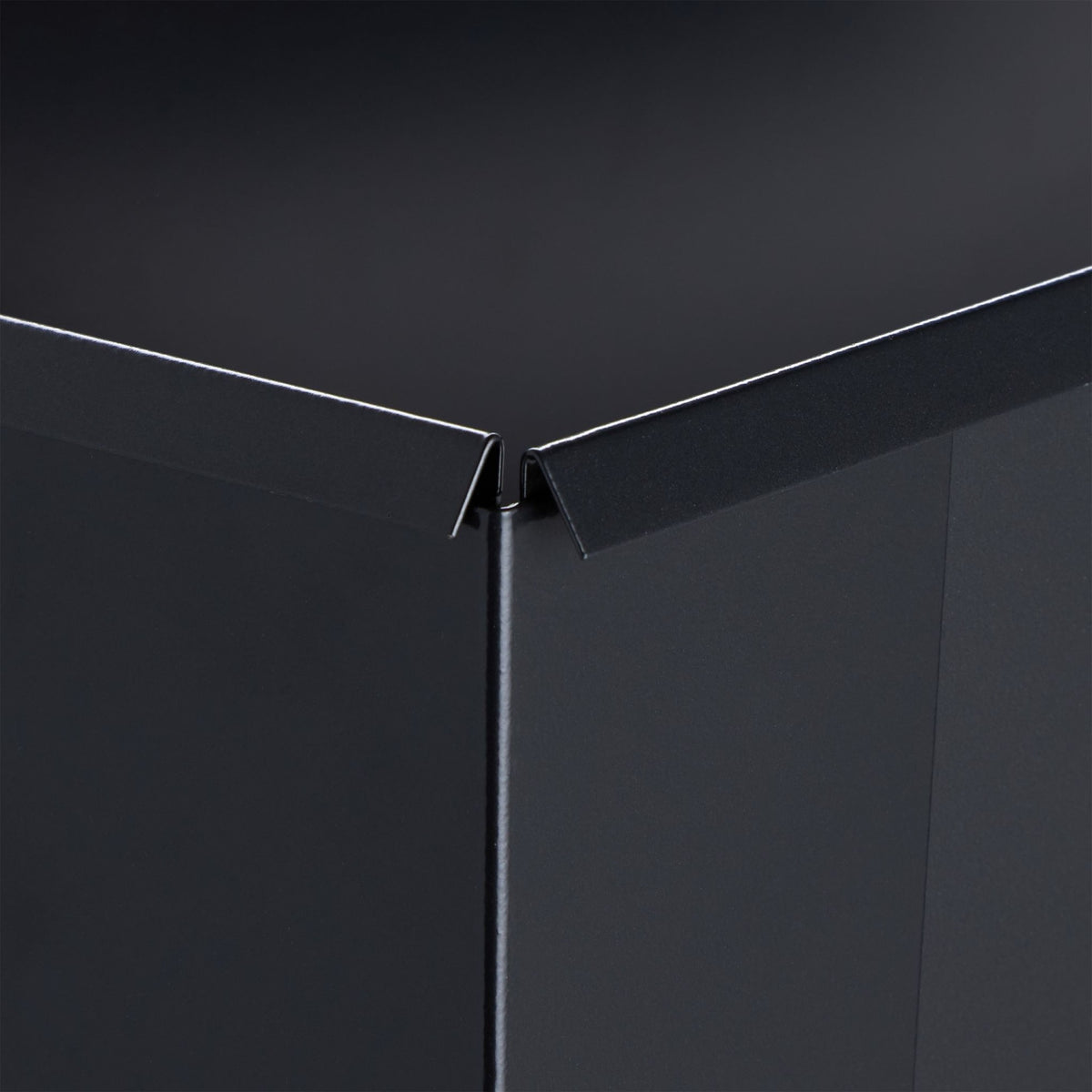 Metal Raised Planter Box in Black