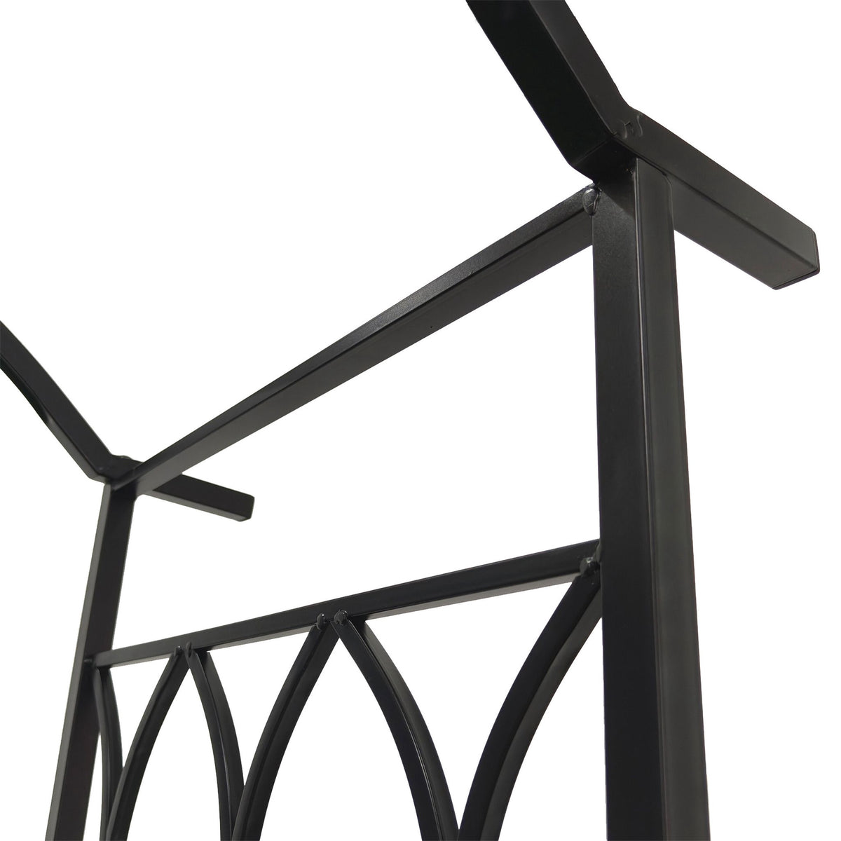 Metal Rose Arch with Bench – Sturdy, Weatherproof Frame