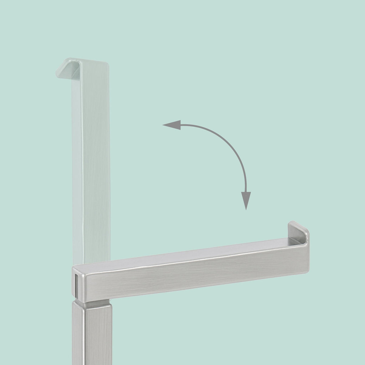 Metal Toilet Roll Holder with Brush and Storage