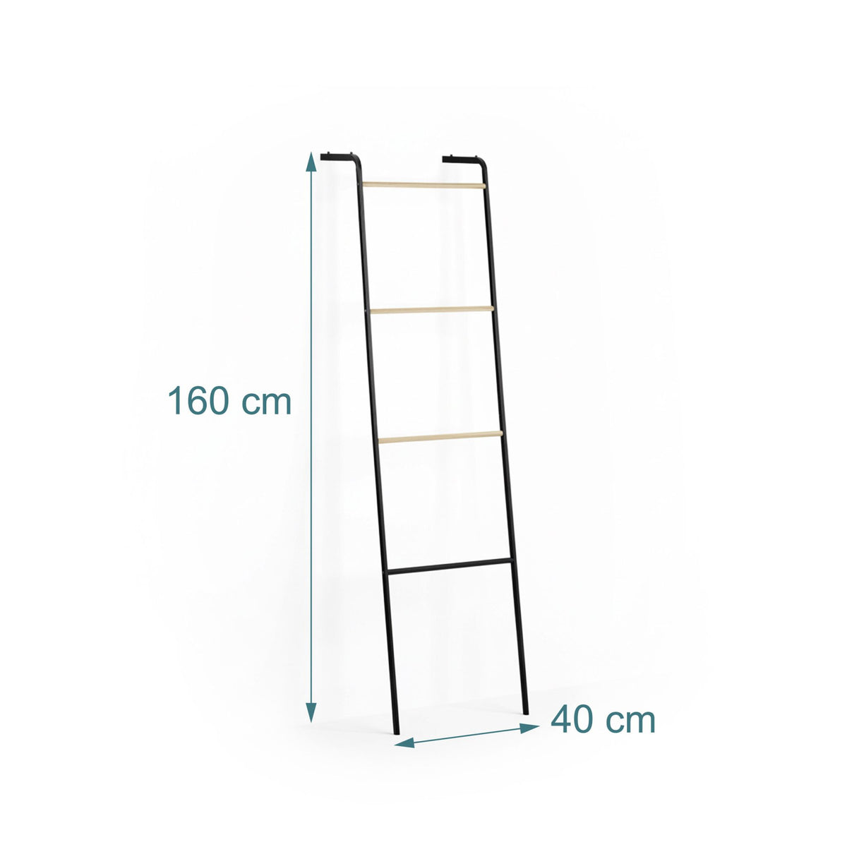Metal Towel Ladder Rack – 4 Rungs, Space-Saving Design