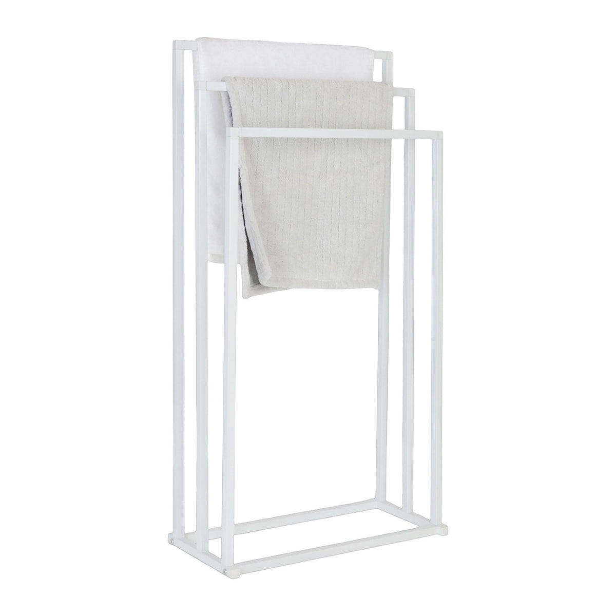 Metal Towel Stand, 3-Bar, Freestanding Design