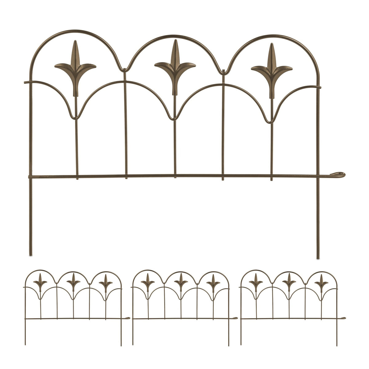 Metal bed edges, 4 pcs