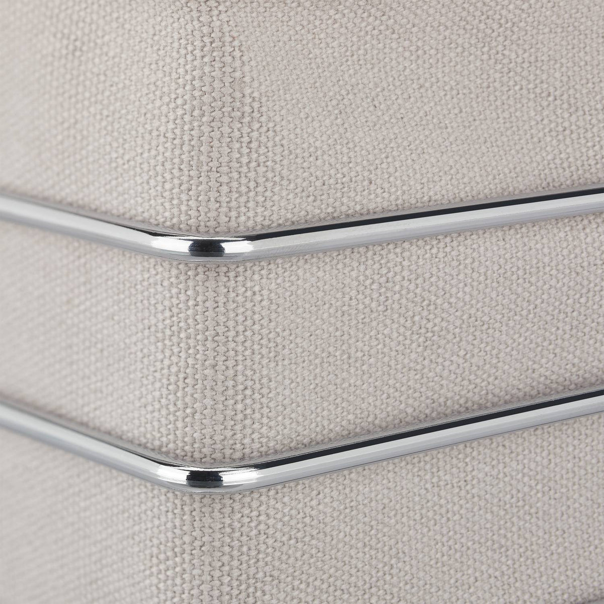 Metal bread basket with fabric cover