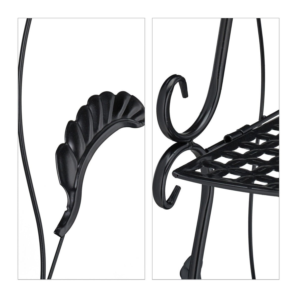 Metal corner shelf with 5 shelves