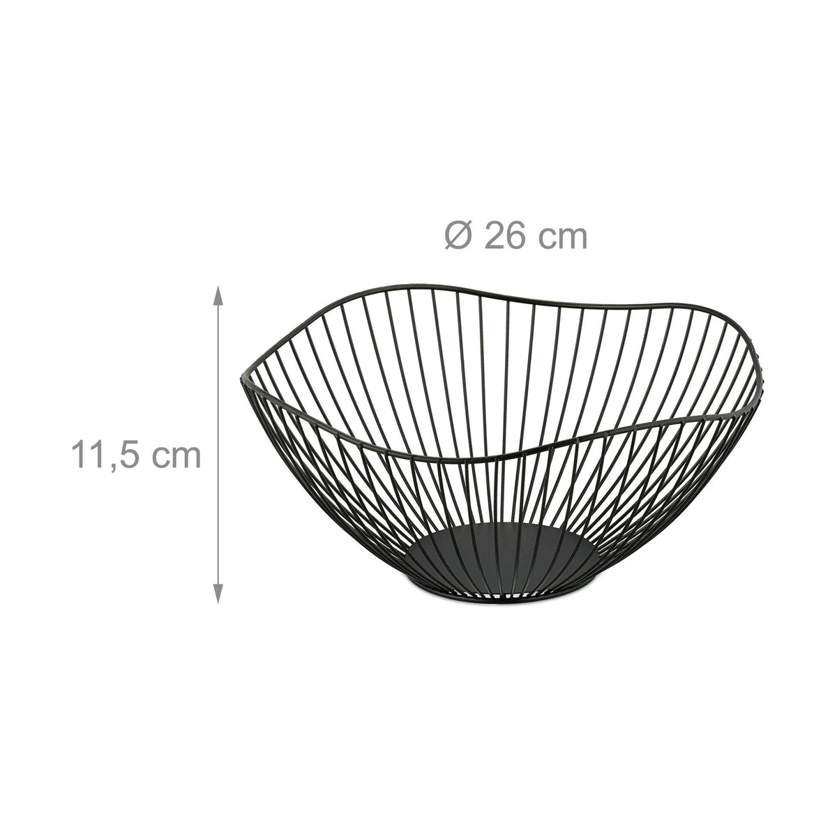 Metal fruit bowl