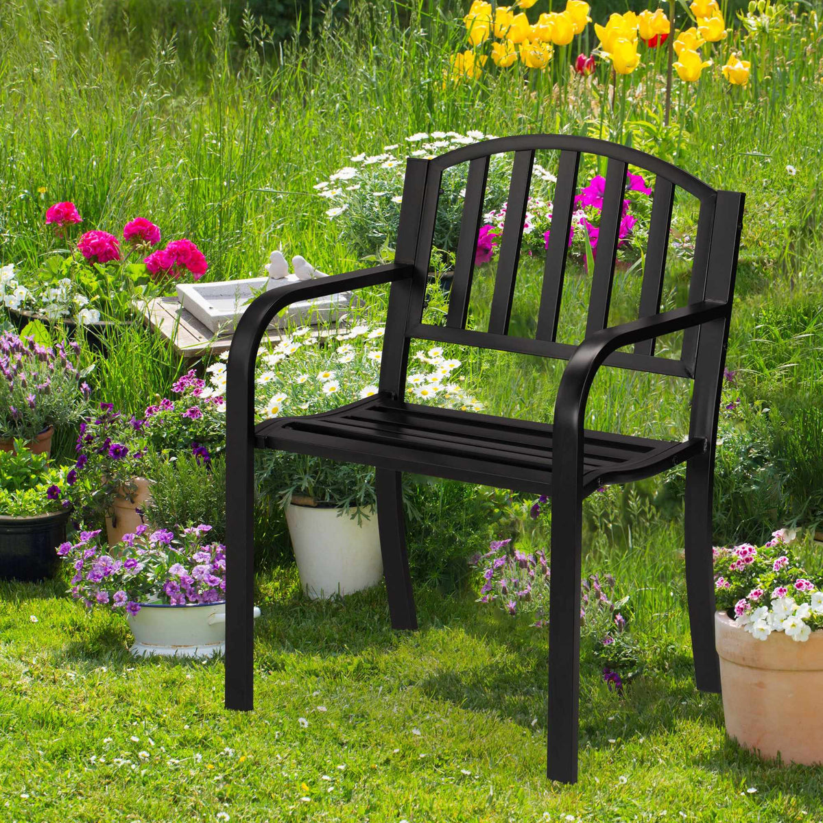 Metal garden chair
