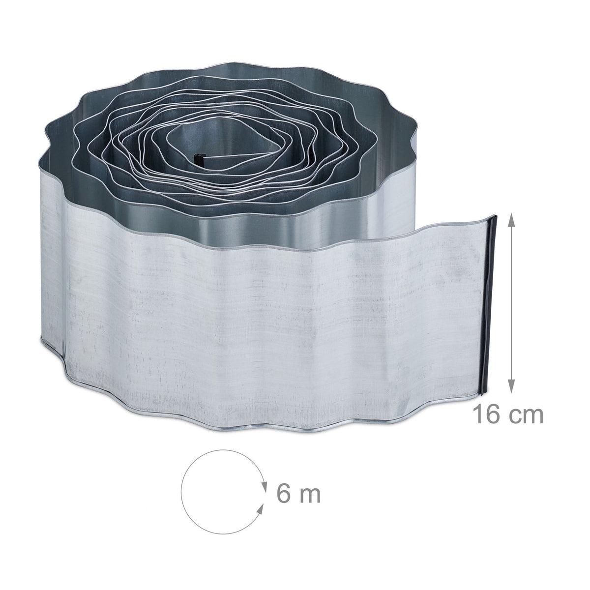 Metal lawn edging 6 m