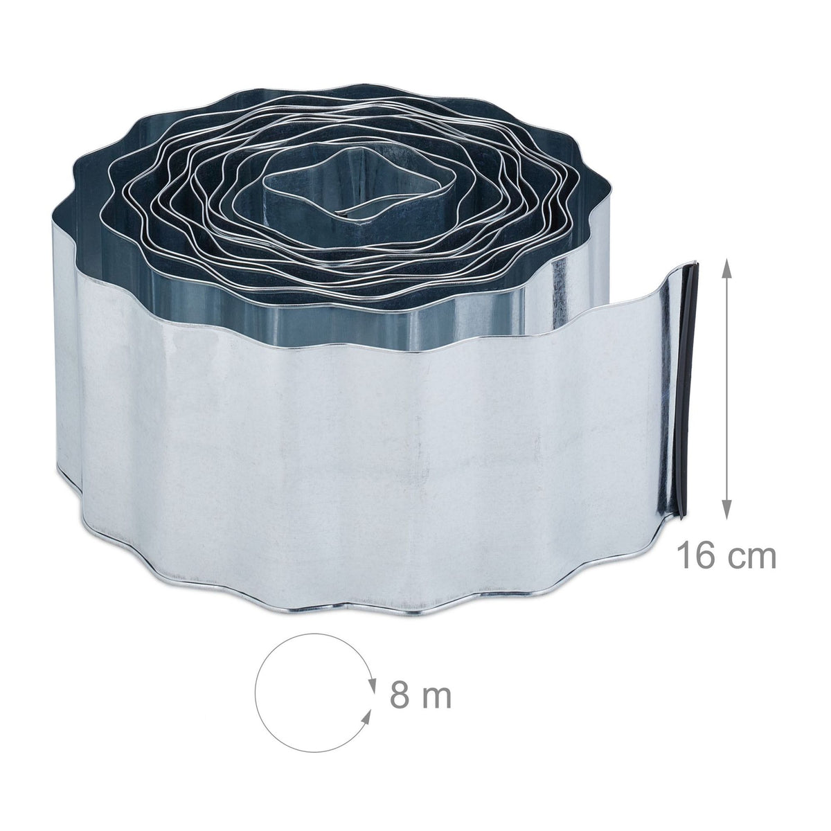 Metal lawn edging 8 m
