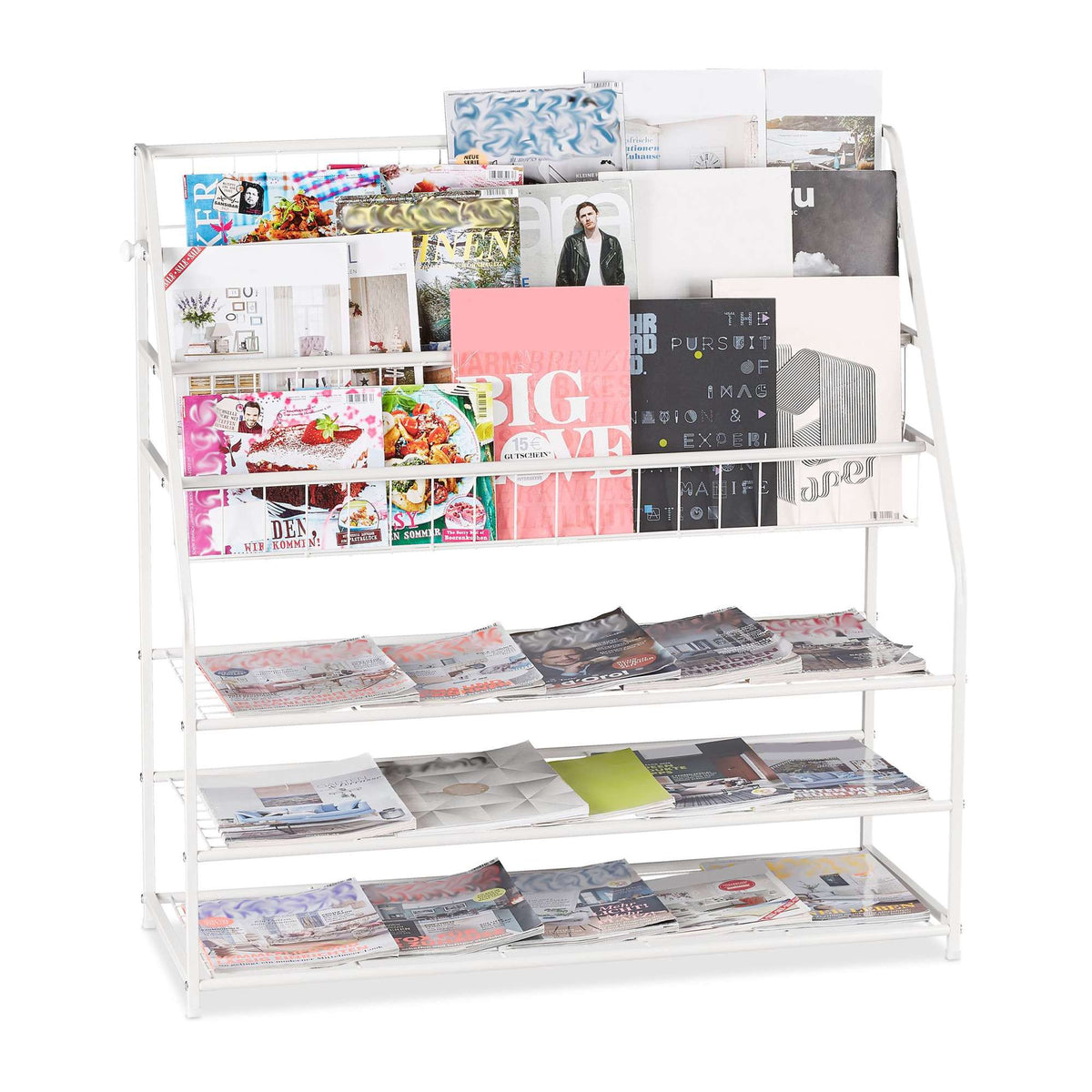 Metal magazine rack XL