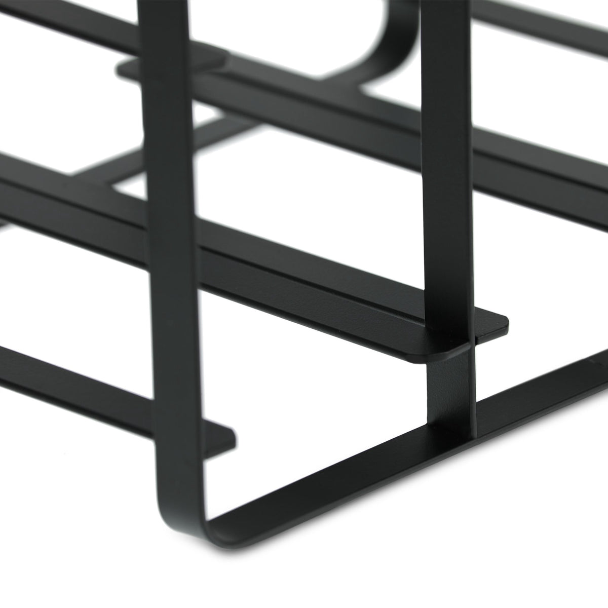 Metal wine rack for 9 bottles