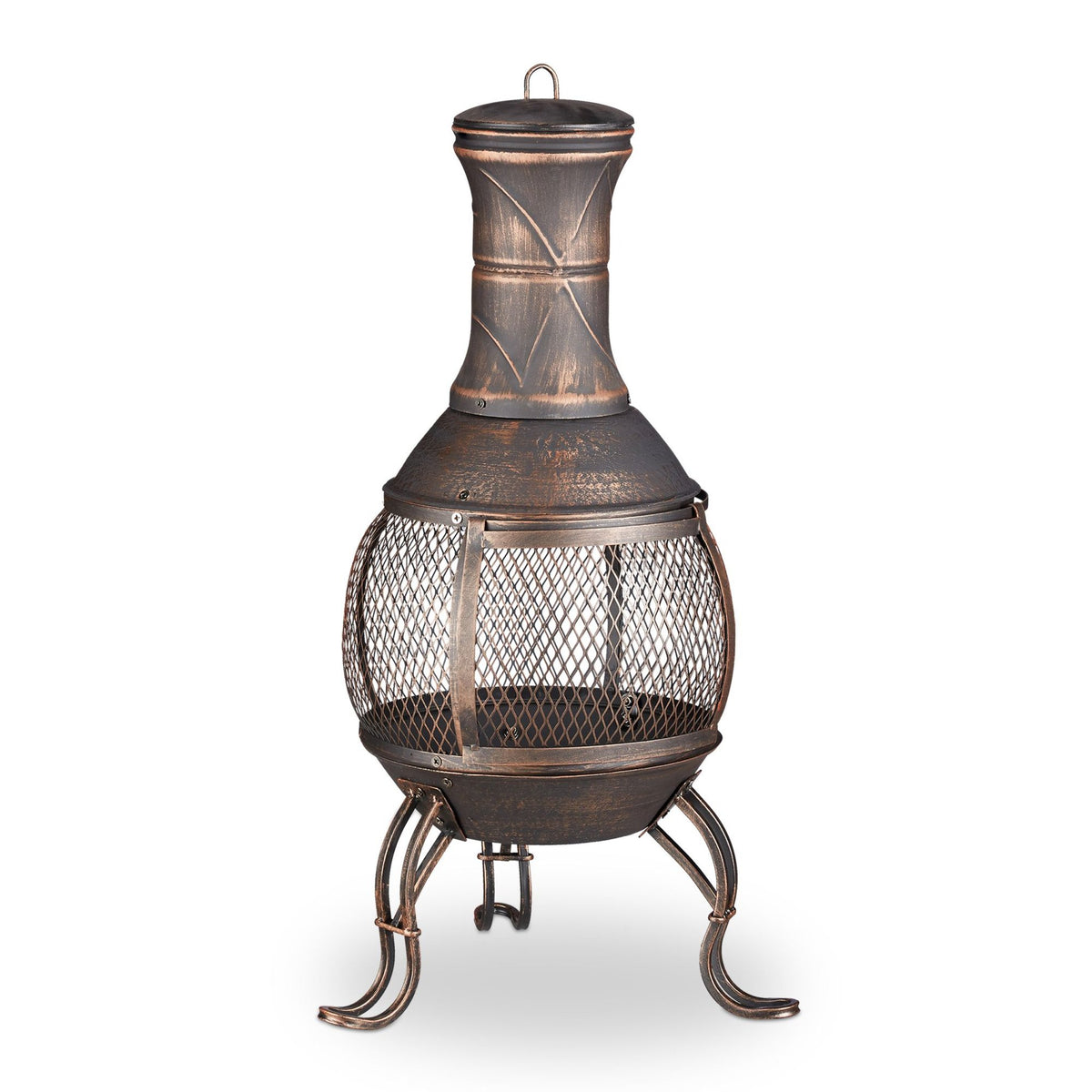 Mexican style outdoor fireplace