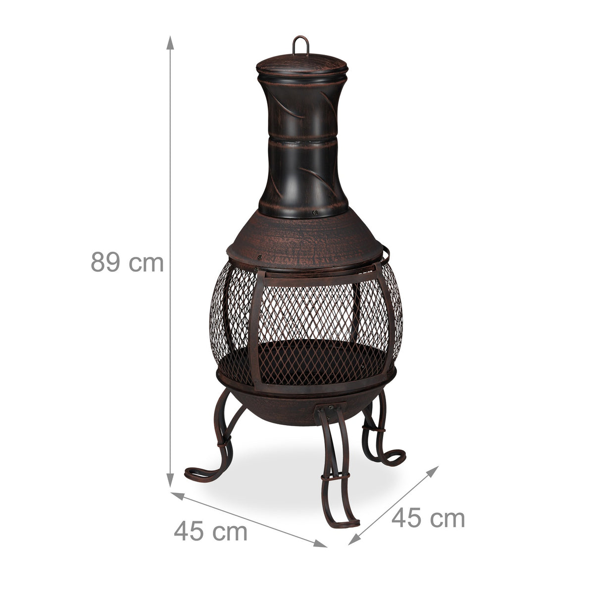 Mexican style outdoor fireplace