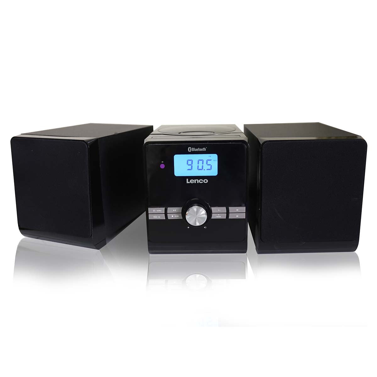 Micro set with CD/MP3 Bluetooth USB Remote Control Black