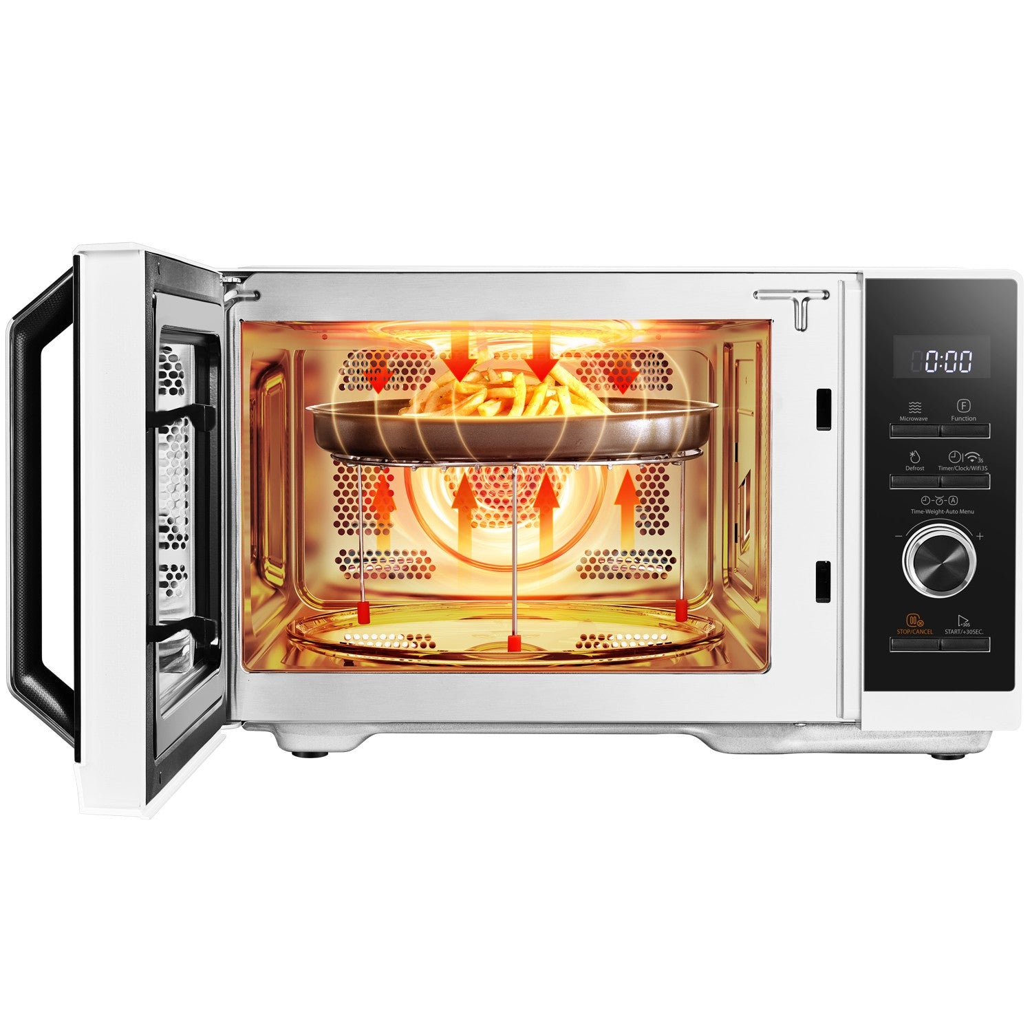 Microwave oven 23L, 3 in 1 Grill/Airfryer 900/1000/1700W