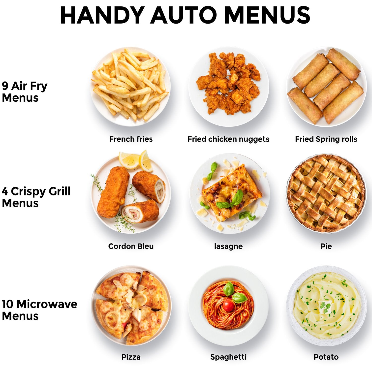 Microwave oven 26L, 3 in 1 Grill/Airfryer 900/1000/2100W