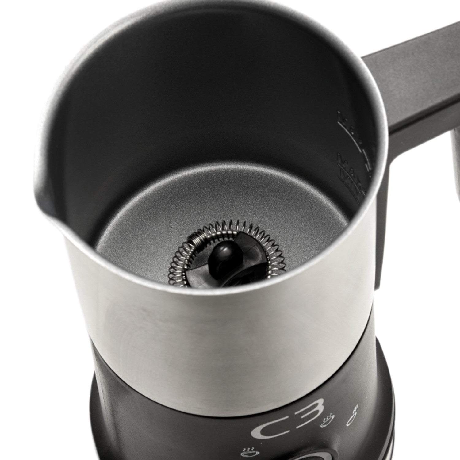 Milk Frother, Stainless Steel, 240ml/115ml Capacity