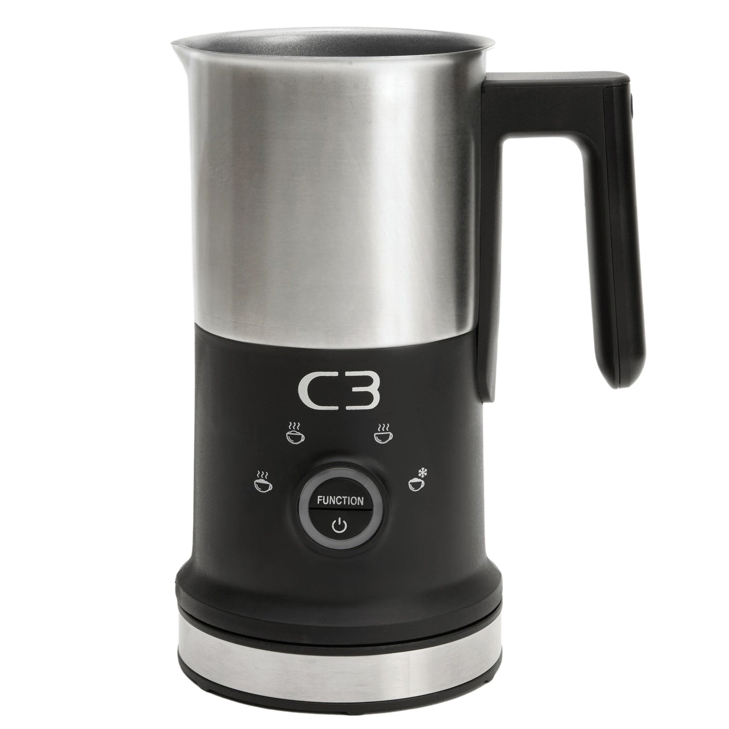 Milk Frother, Stainless Steel, 240ml/115ml Capacity
