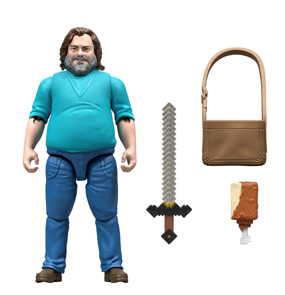 Minecraft Steve Action Figure, 10cm with Accessories