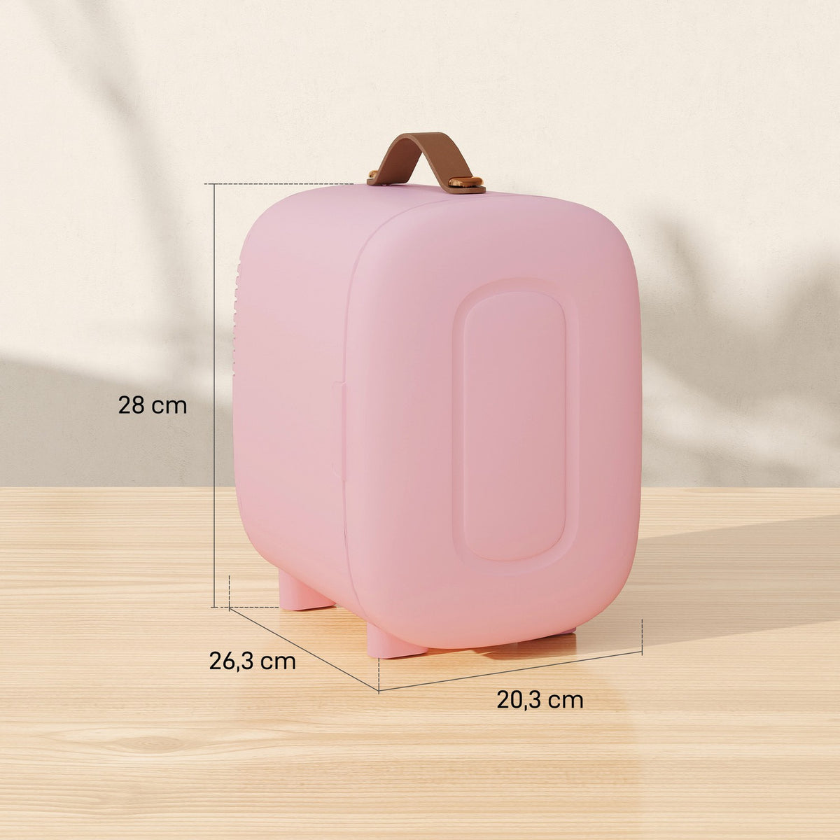 Mini Beauty Fridge – 4L, Pink, Skincare & Makeup Storage