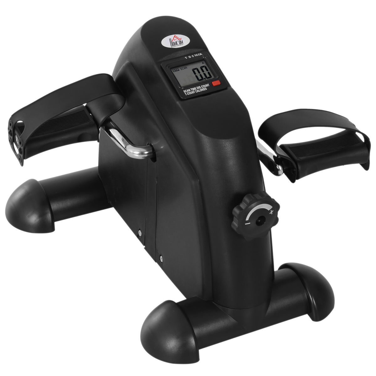 Mini Bike Pedal Trainer Training Bike Lcd Display Cast Iron Black 35X40X31Cm