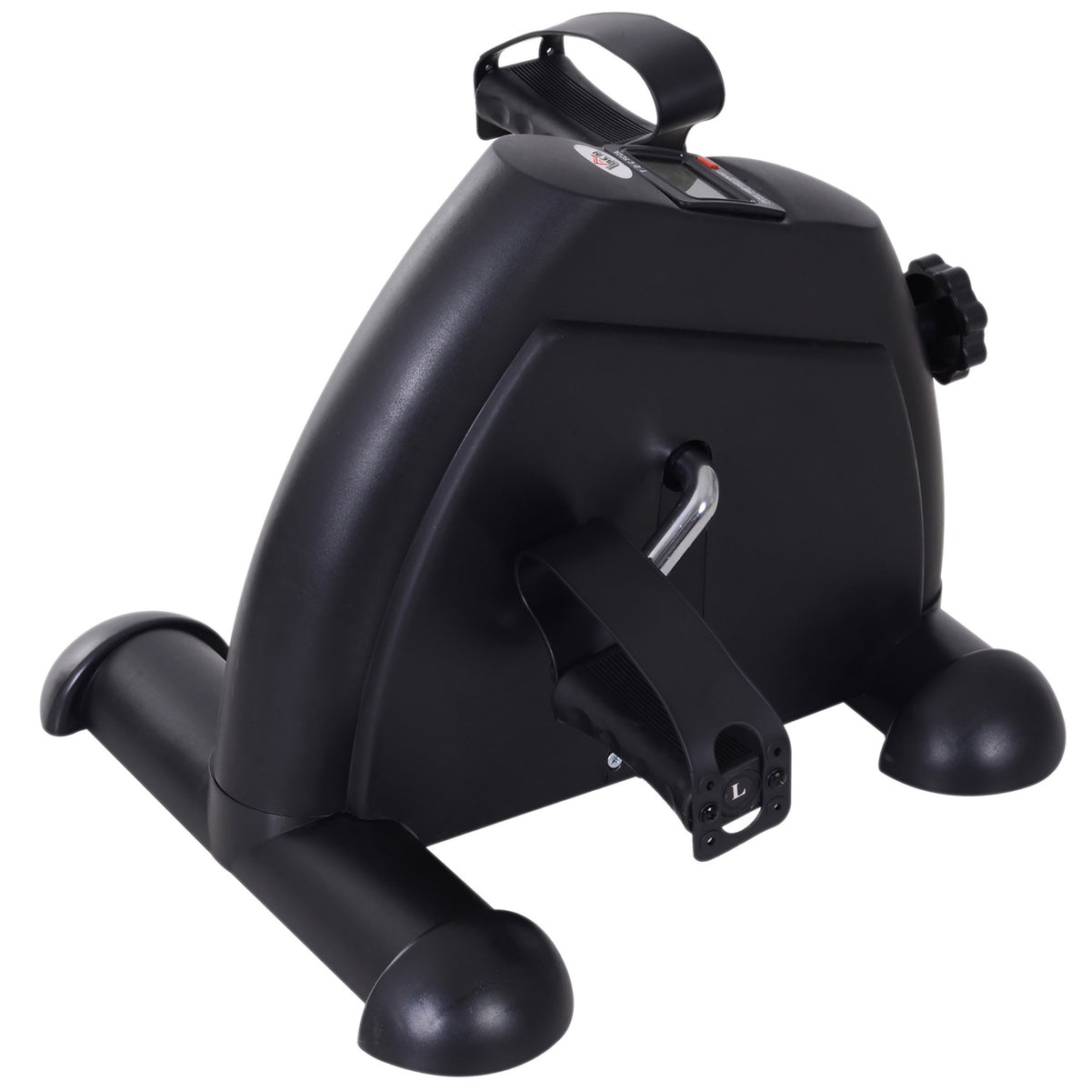 Mini Bike Pedal Trainer Training Bike Lcd Display Cast Iron Black 35X40X31Cm