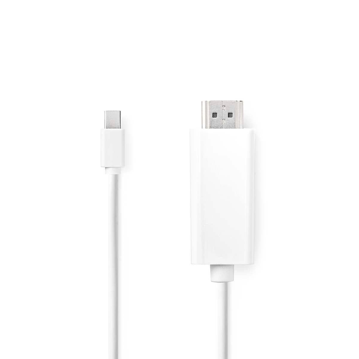 Mini Displayport Cable | DisplayPort 1.2 | Mini DisplayPort Male | HDMI™ Connector | 21.6 Gbps | Nickel Plated | 2.00 m | Round | PVC | White | Box