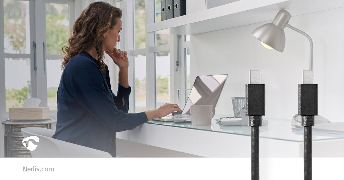 Mini Displayport Cable | DisplayPort 1.4 | Mini DisplayPort Male | Mini DisplayPort Male | 48 Gbps | Nickel Plated | 2.00 m | Round | PVC | Black | Plastic bag