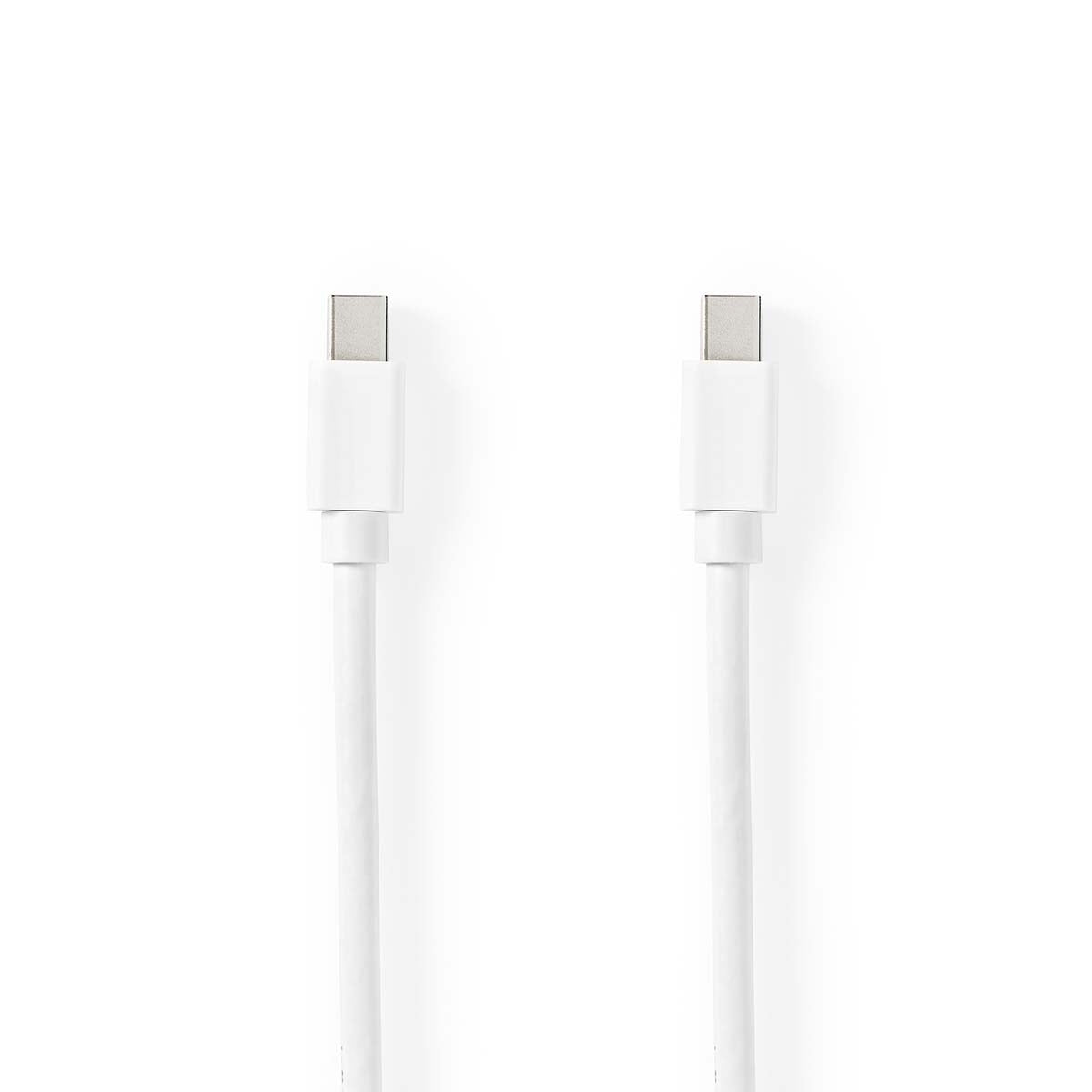 Mini Displayport Cable | DisplayPort 1.4 | Mini DisplayPort Male | Mini DisplayPort Male | 48 Gbps | Nickel Plated | 2.00 m | Round | PVC | White | Blisters