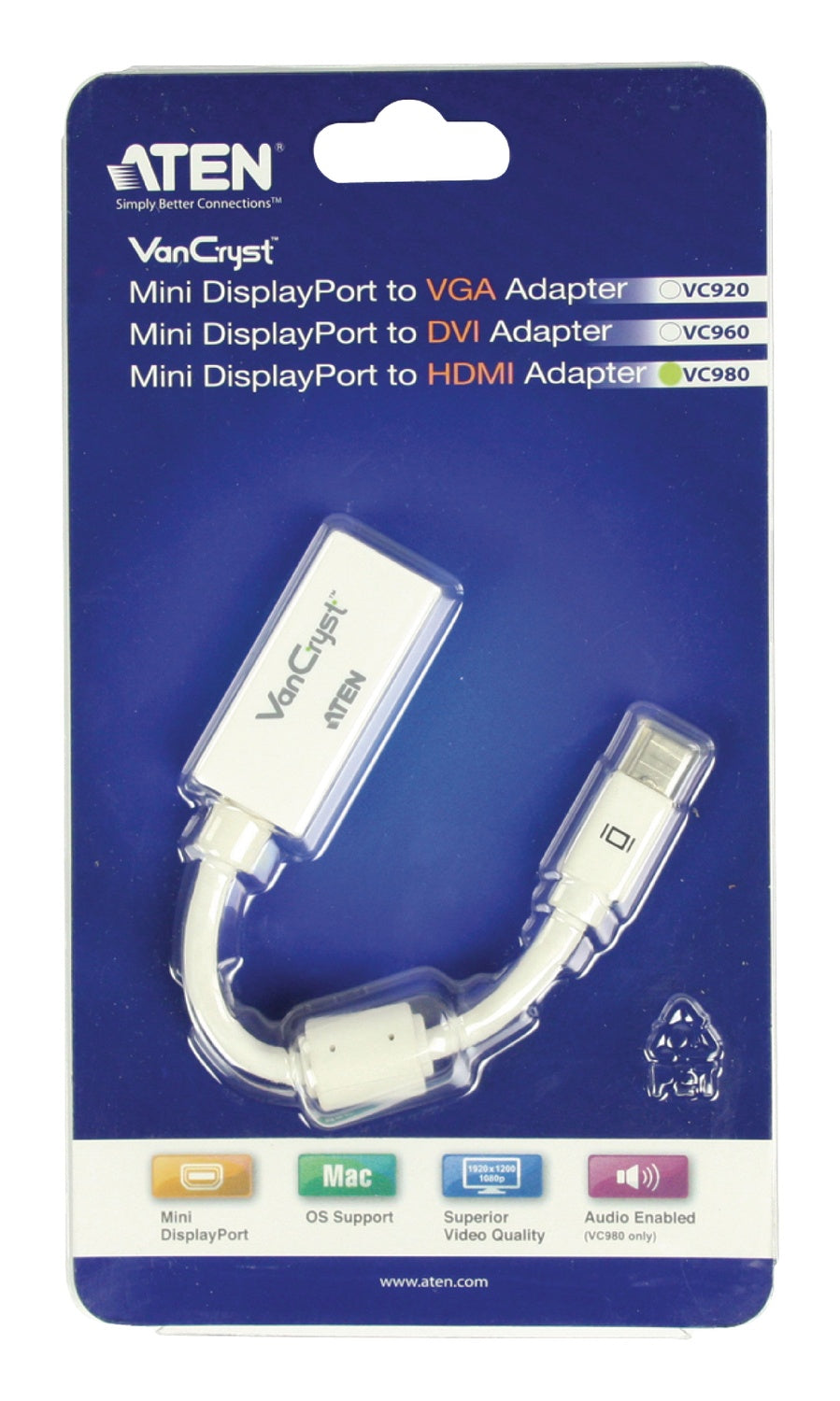 Mini Displayport cable Mini DisplayPort male - HDMI connector 0.15 m White