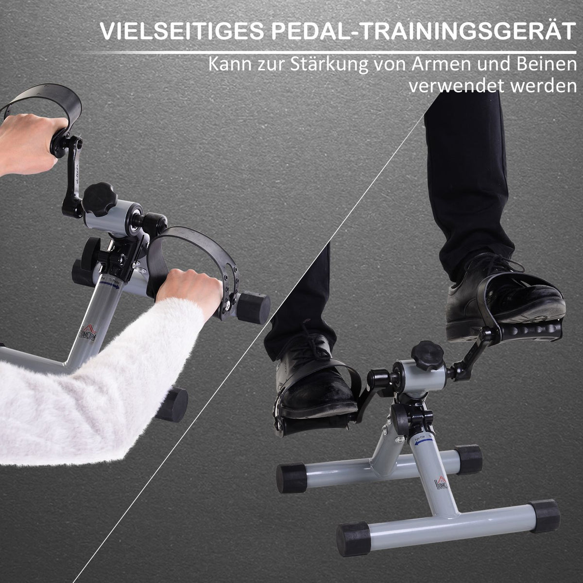 Mini Exercise Bike, Mini Bike Leg Trainer, Fitness Pedal Trainer, Arm Trainer, Foldable, Continuous Resistance, For Rehabilitation