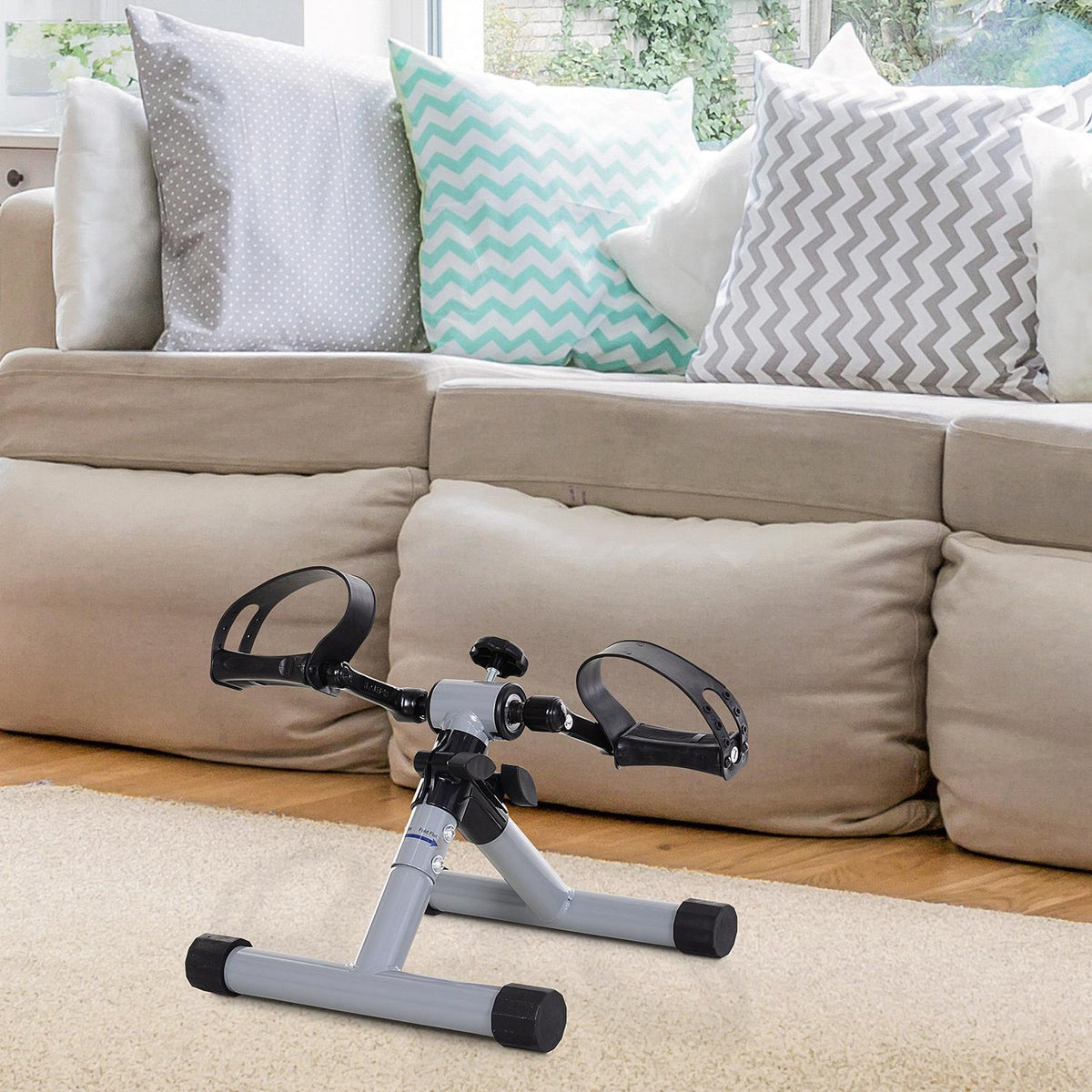 Mini Exercise Bike, Mini Bike Leg Trainer, Fitness Pedal Trainer, Arm Trainer, Foldable, Continuous Resistance, For Rehabilitation