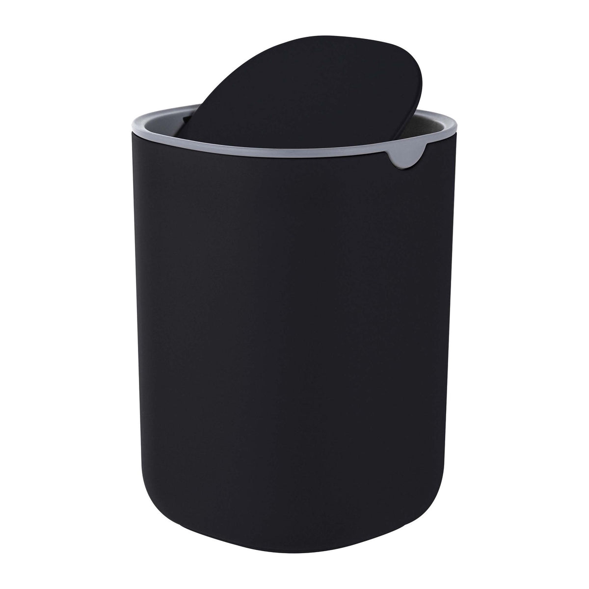 Mini Table Bin with Swing Lid, 1.5L – Black