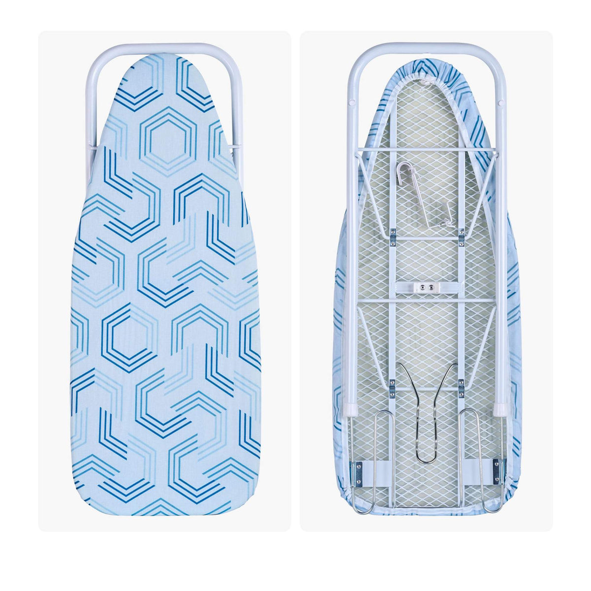 Mini Tabletop Ironing Board with Iron Rest, Blue