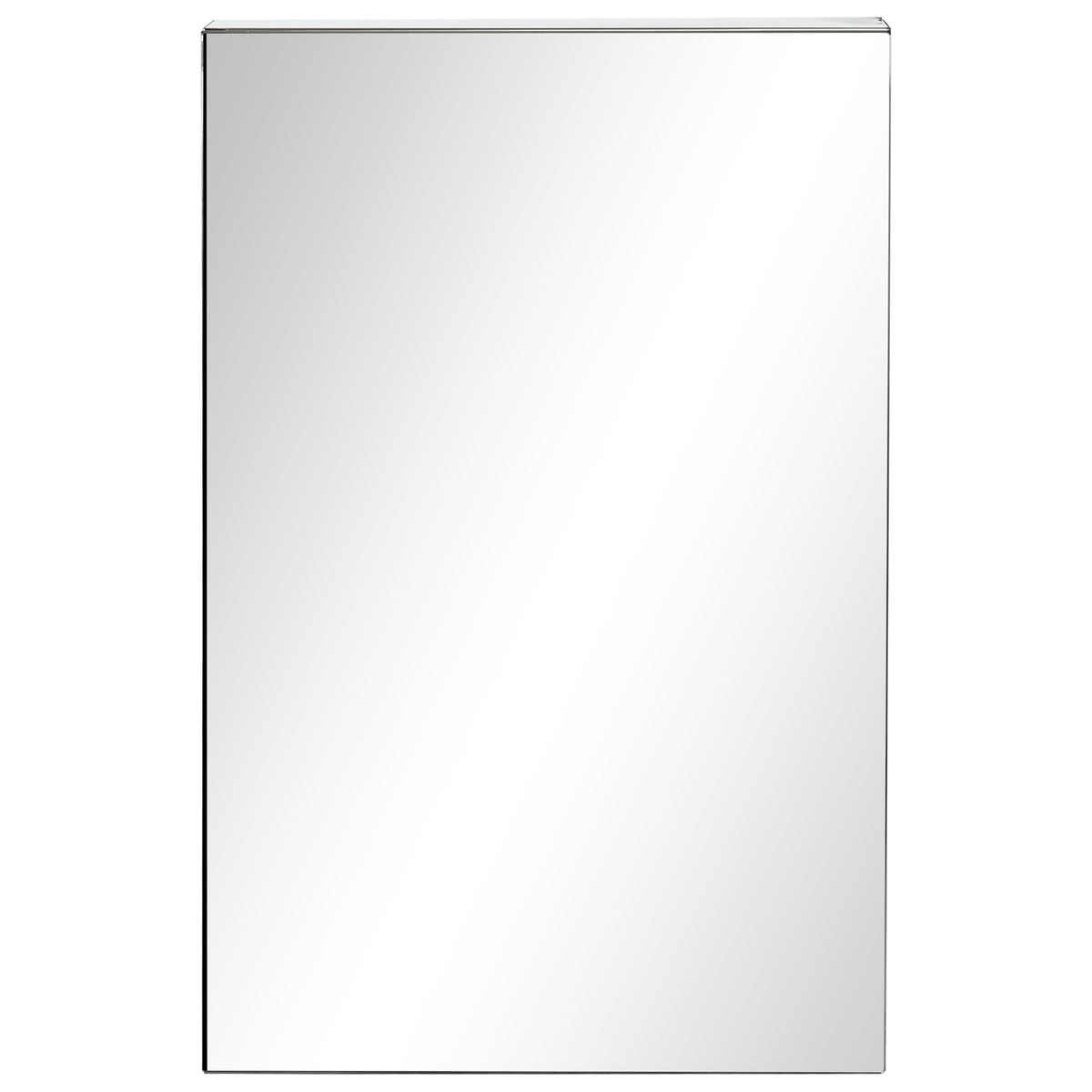 Mirror Cabinet, Bathroom Cabinet with 3 Tiers, Medicine Cabinet for Bathroom, Bedroom, Stainless Steel, Silver, 39 x 12 x 60cm