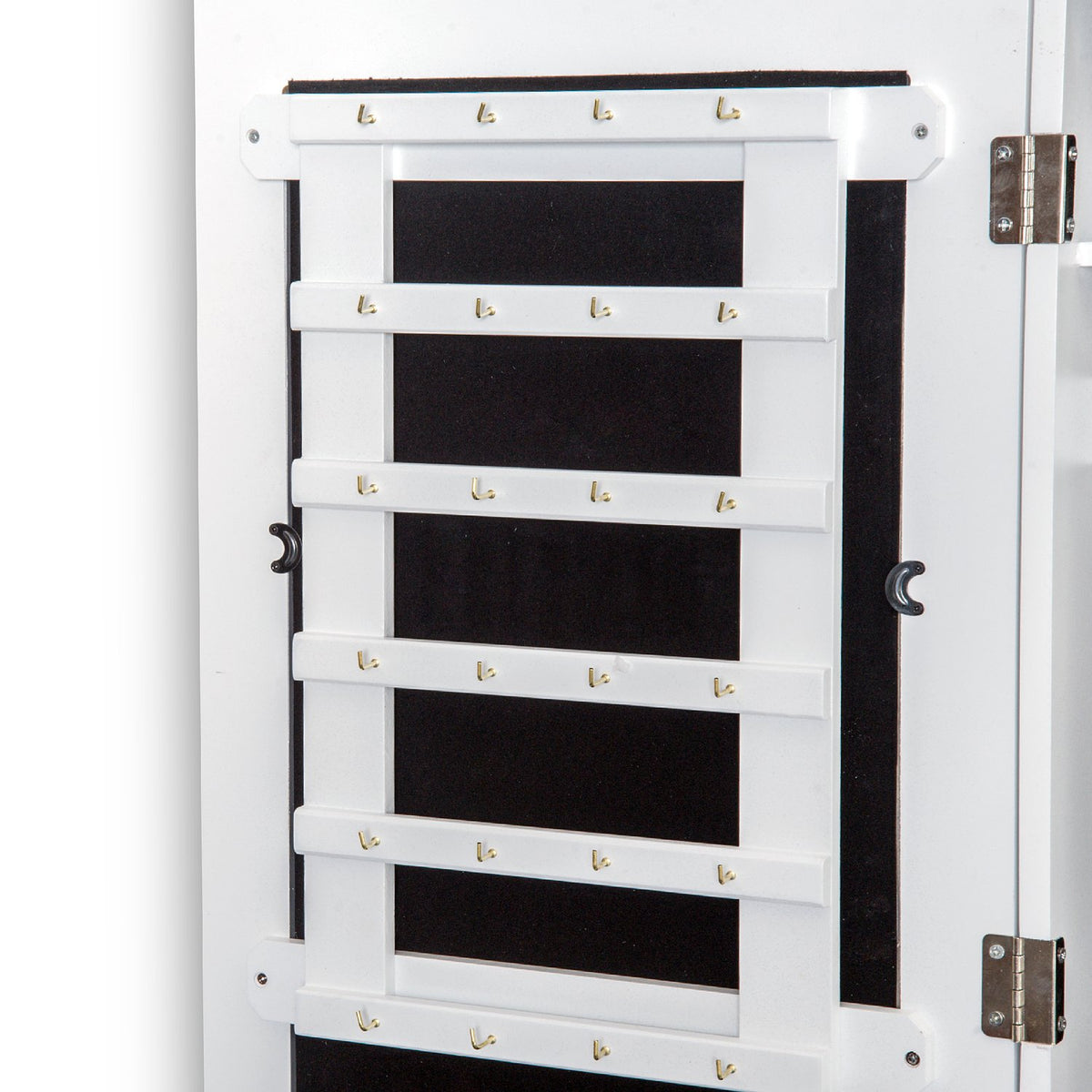 Mirror Cabinet Jewelry Cabinet 2 In 1 Wall Mirror, Large Storage Space, 37X9.5X112Cm