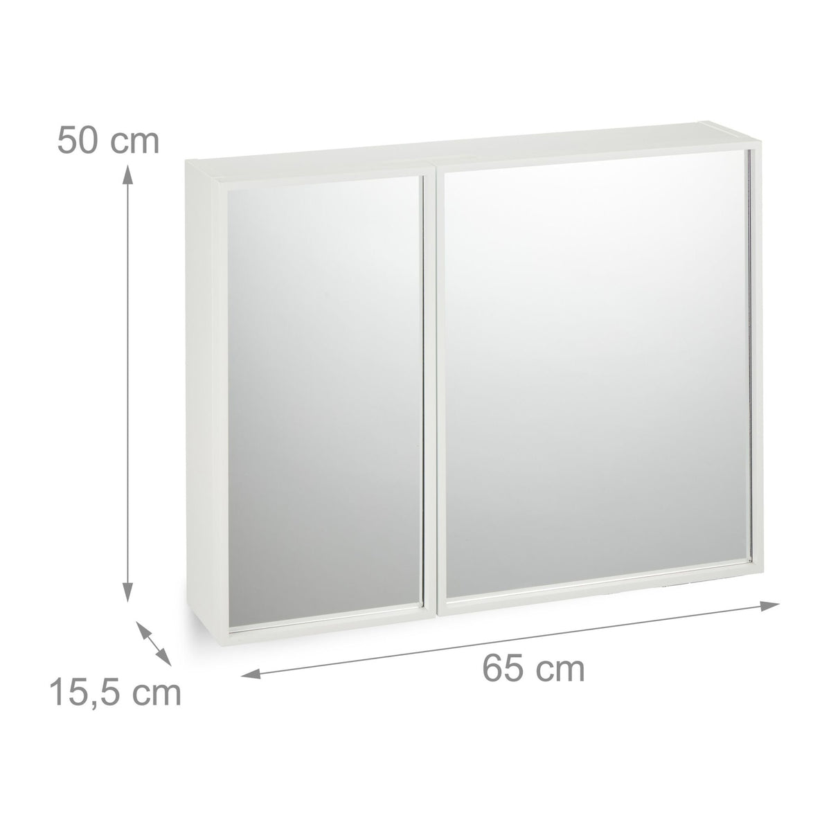Mirror cabinet with 2 doors