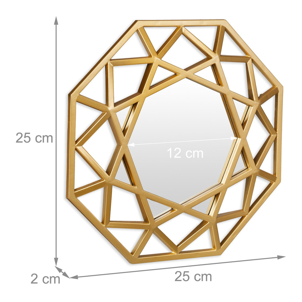 Mirror set of 3 diamonds